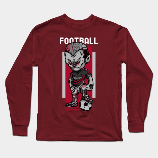 Football Fans Long Sleeve T-Shirt by Fahrenheit123